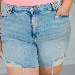 Judy Blue High Waist Mineral Wash Distressed Size 3XL